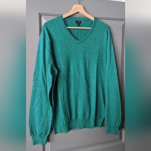 J.Crew Cotton - Cashmere V-Neck Sweater - Men's Medium